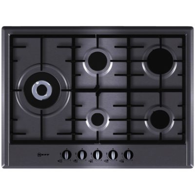 Neff T25S76N0 Series 1 70cm Wide Gas Hob in Stainless Steel Neff T25S76N0 Series 1 70cm Wide Gas Hob in Stainless Steel